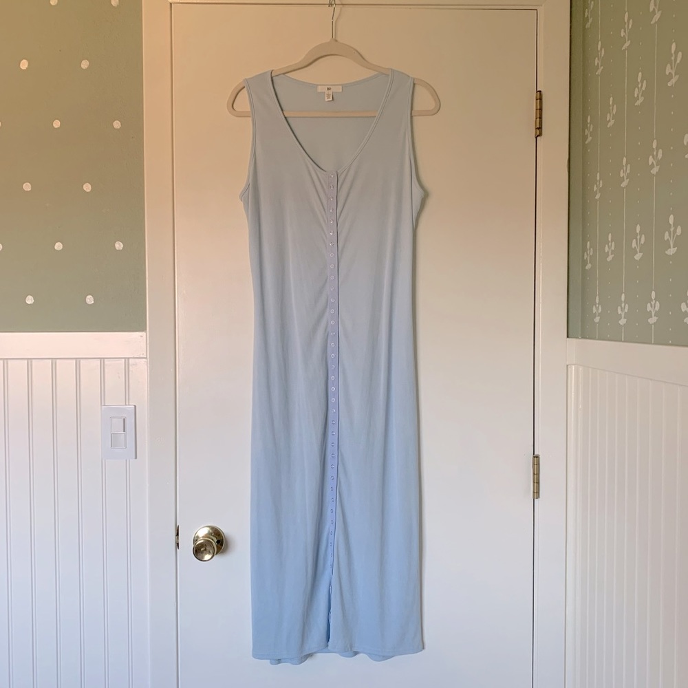 BP. blue body con dress